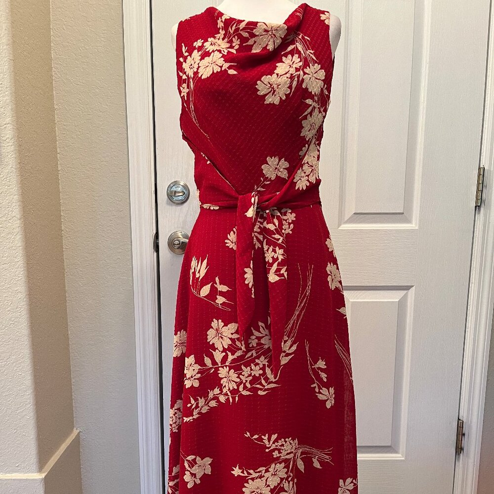 Coldwater Creek sleeveless floral print dress, Size 8